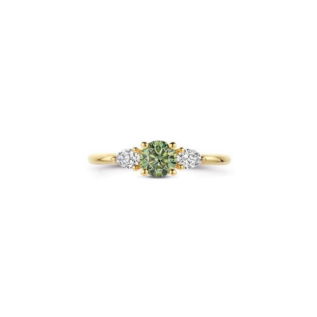 Ring LG1069Y – Geelgoud (14k) met Lab grown Diamant