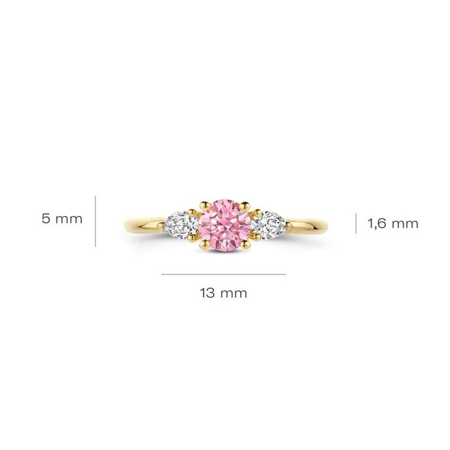 Ring LG1070Y – Geelgoud (14k) met Lab grown Diamant