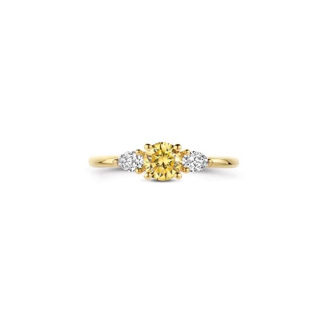 Ring LG1071Y – Geelgoud (14k) met Lab grown Diamant