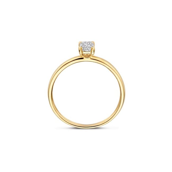 Ring LG1073Y – Geelgoud (14k) met Lab grown Diamant