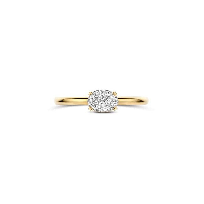 Ring LG1074Y – Geelgoud (14k) met Lab grown Diamant