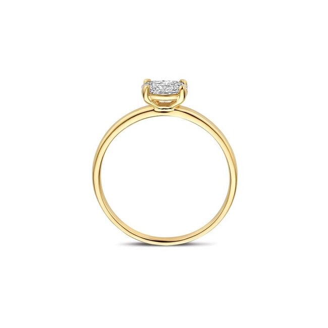 Ring LG1074Y – Geelgoud (14k) met Lab grown Diamant