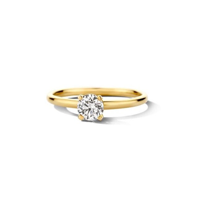 Ring LG1075Y – Geelgoud (14k) met Lab grown Diamant