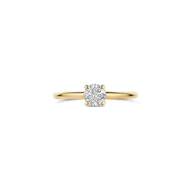 Ring LG1075Y – Geelgoud (14k) met Lab grown Diamant
