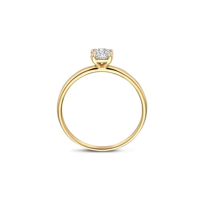 Ring LG1075Y – Geelgoud (14k) met Lab grown Diamant