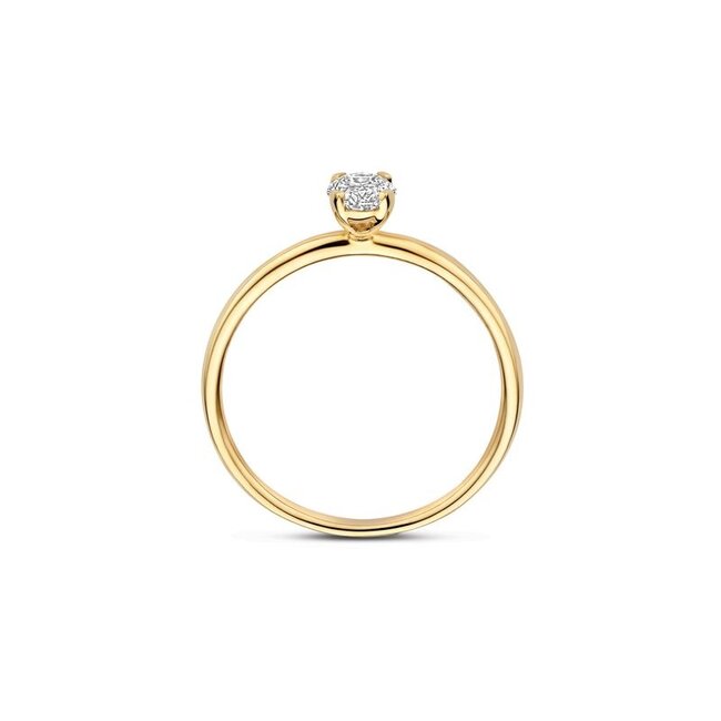 Ring LG1076Y – Geelgoud (14k) met Lab grown Diamant