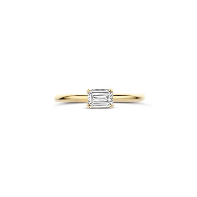Ring LG1077Y – Geelgoud (14k) met Lab grown Diamant