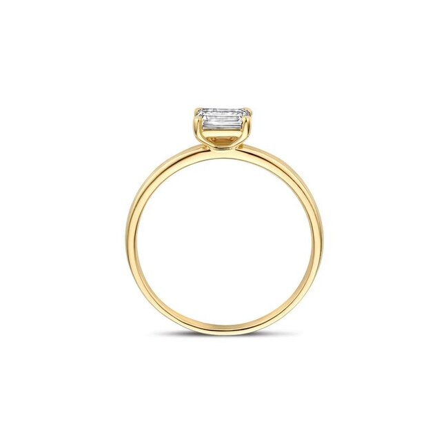 Ring LG1077Y – Geelgoud (14k) met Lab grown Diamant