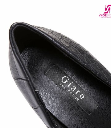 Giaro Black croc Giaro "Galana" platform pumps