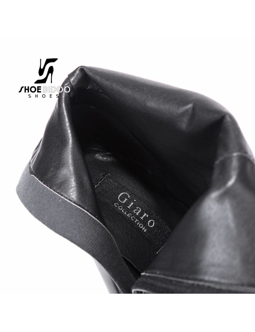 Black Velour Giaro 16cm high heeled Destroyer ankle boots