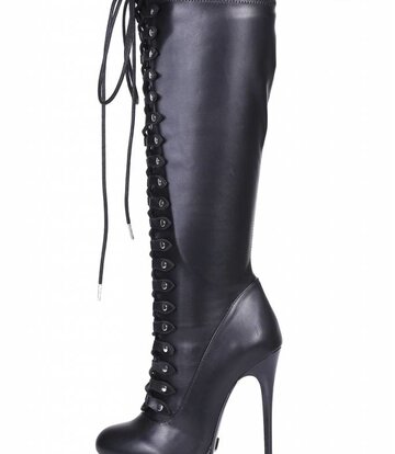 Giaro Black lace-up ultra "Galana MAHAUTE" knee boots