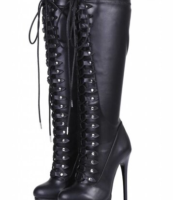 Giaro Schwarzer Schnürstiefel "Galana MAHAUTE"