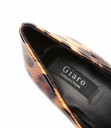 Giaro Leopard Giaro "Galana" shiny platforms pumps