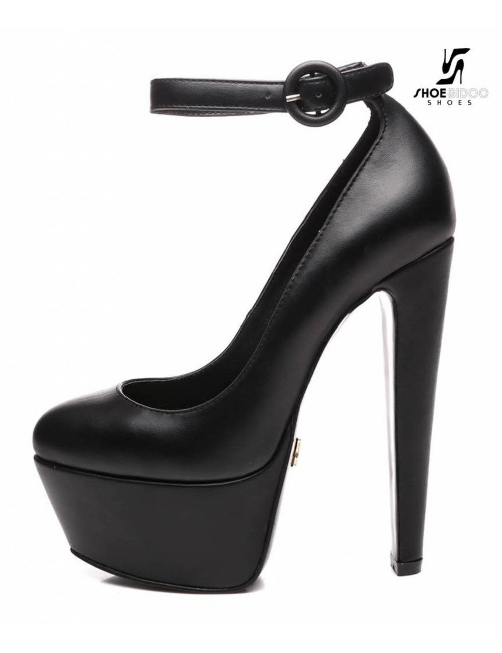 Black Pu Platform Strappy High Heels | PrettyLittleThing-thanhphatduhoc.com.vn