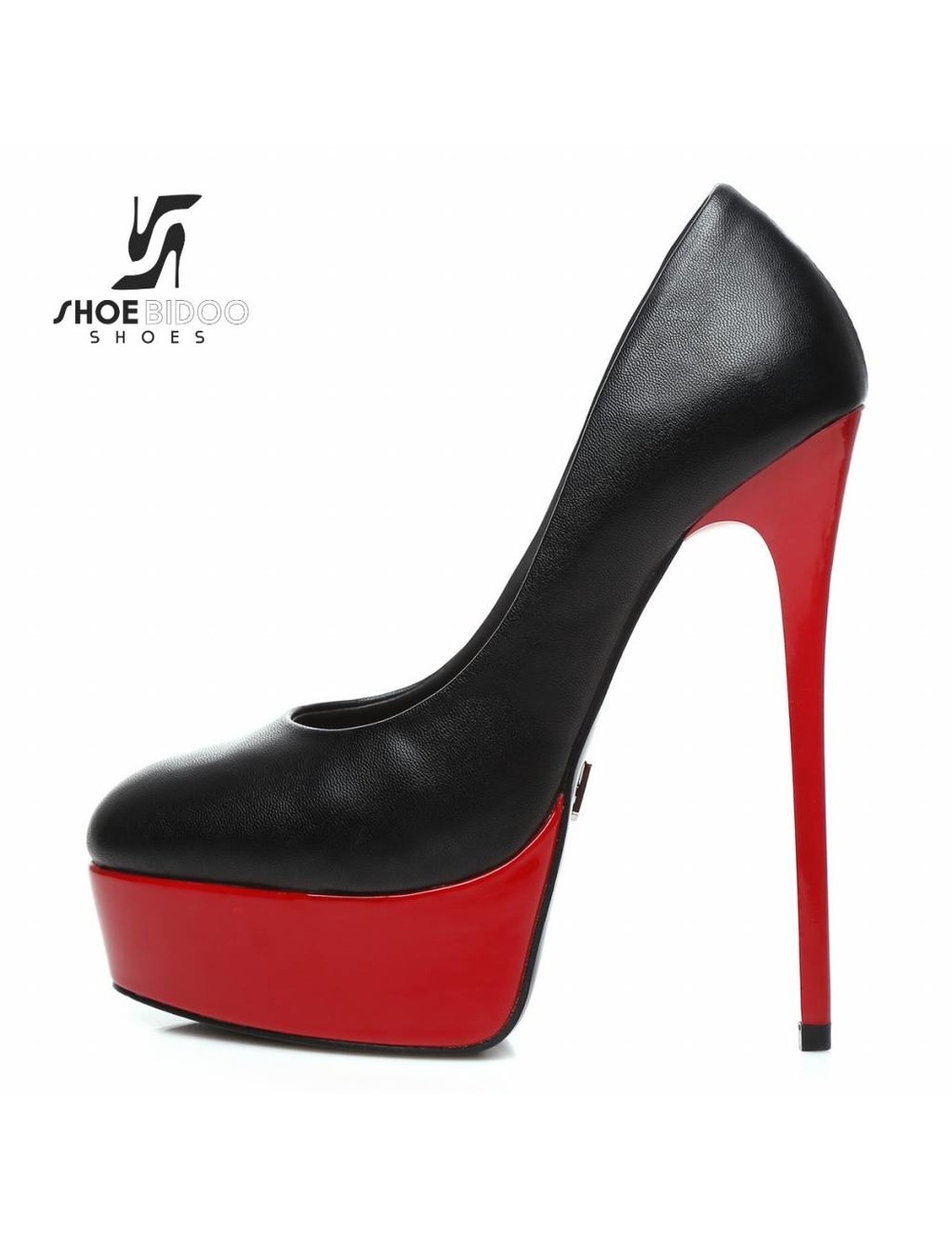 Black and Red shiny Giaro "Galana" platforms 16cm heel fetish pumps - Giaro High Heels | store - All High Heels
