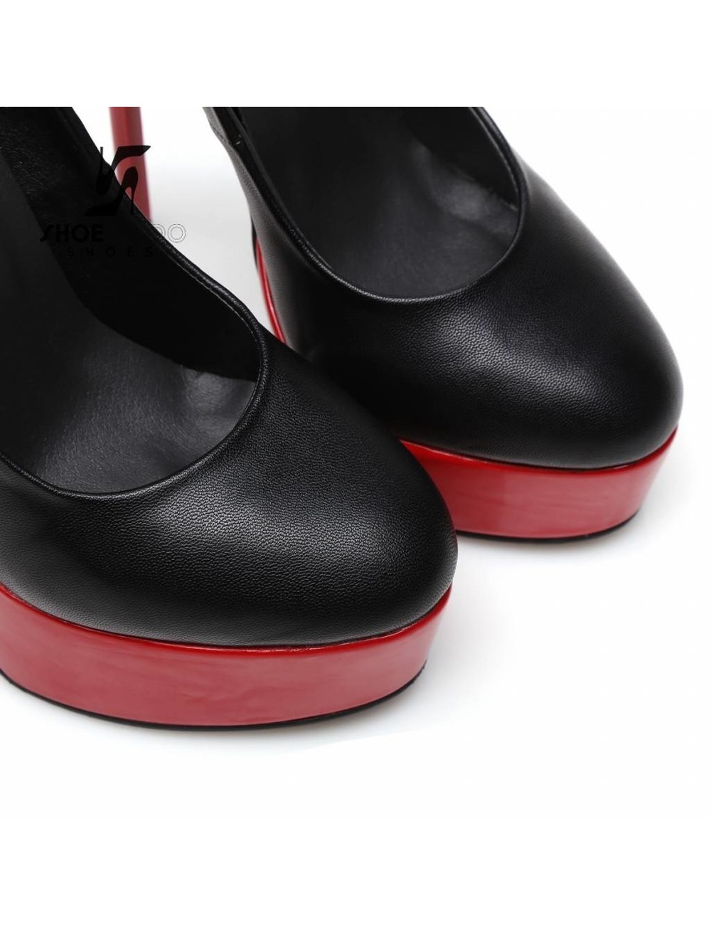 Giaro Black and Red Giaro "Galana" platforms pumps