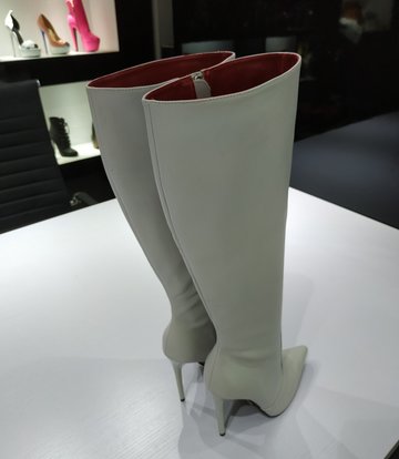 Giaro ZIRA | LIGHT GREY | KNEE BOOTS | Italian Style