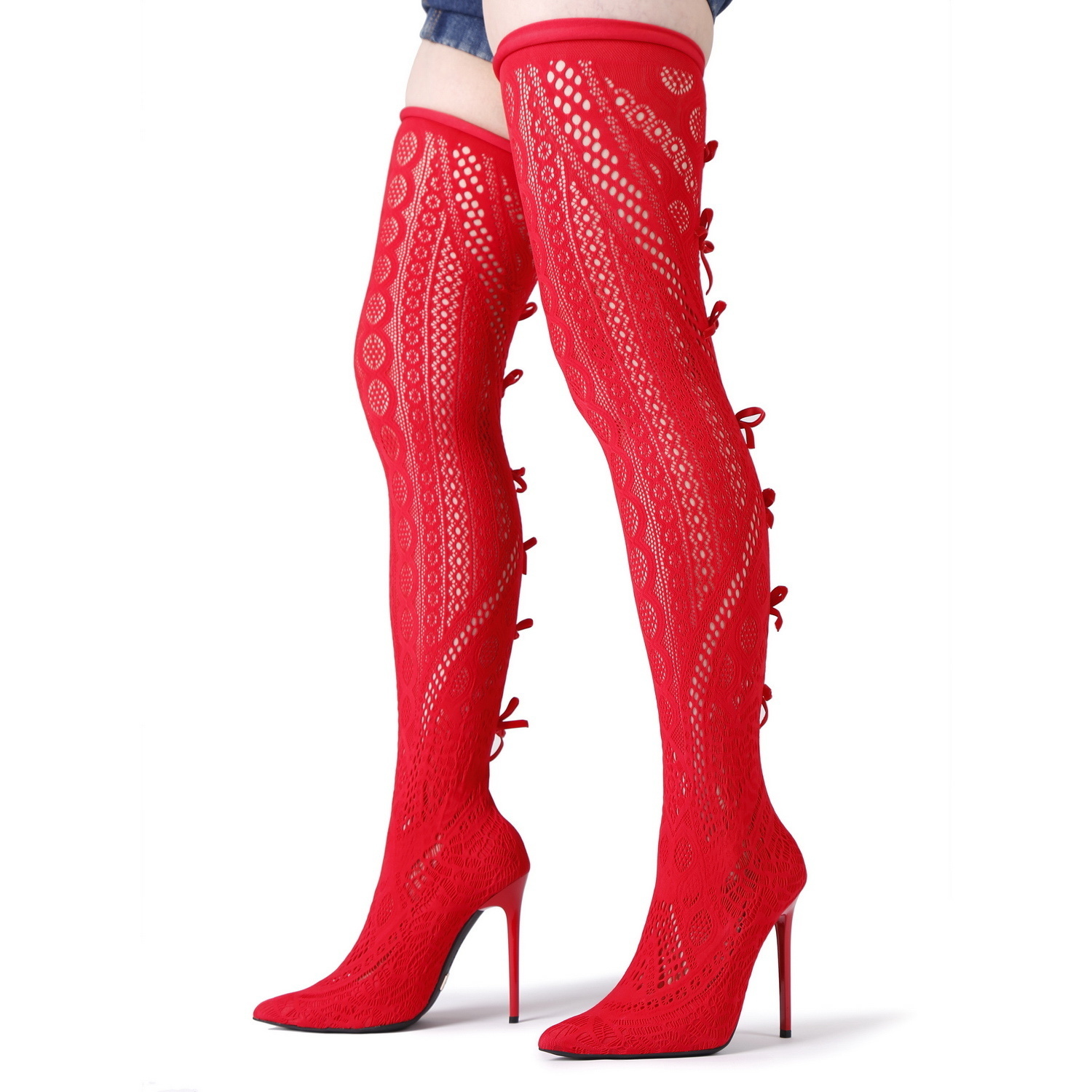 Giaro SARAFINA RED THIGH BOOTS Bootilicious style - Giaro High Heels ...