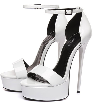 Giaro White shiny Giaro "Galana" sandals