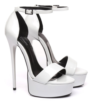 Giaro White shiny Giaro "Galana" sandals