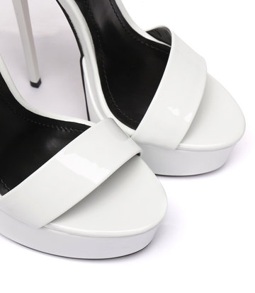 Giaro White shiny Giaro "Galana" sandals