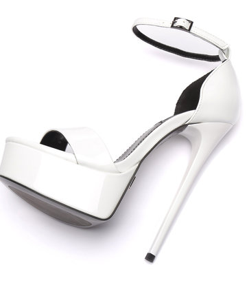 Giaro White shiny Giaro "Galana" sandals