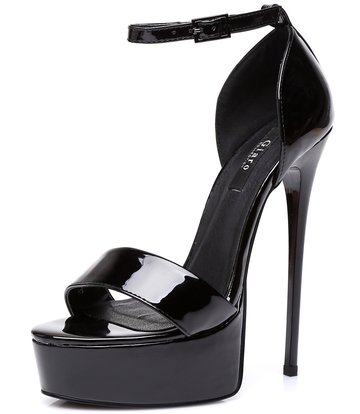 Giaro Black shiny Giaro "Galana" sandals