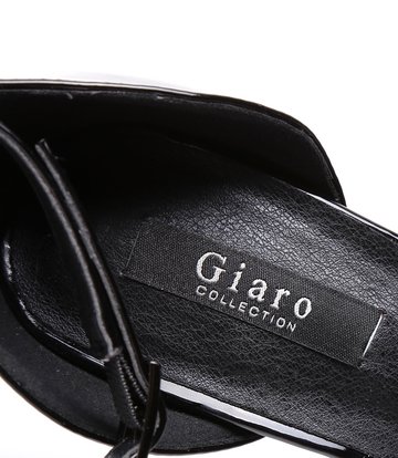 Giaro Schwarz glänzende Giaro "Galana" Sandalen