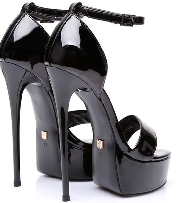 Giaro Black shiny Giaro "Galana" sandals