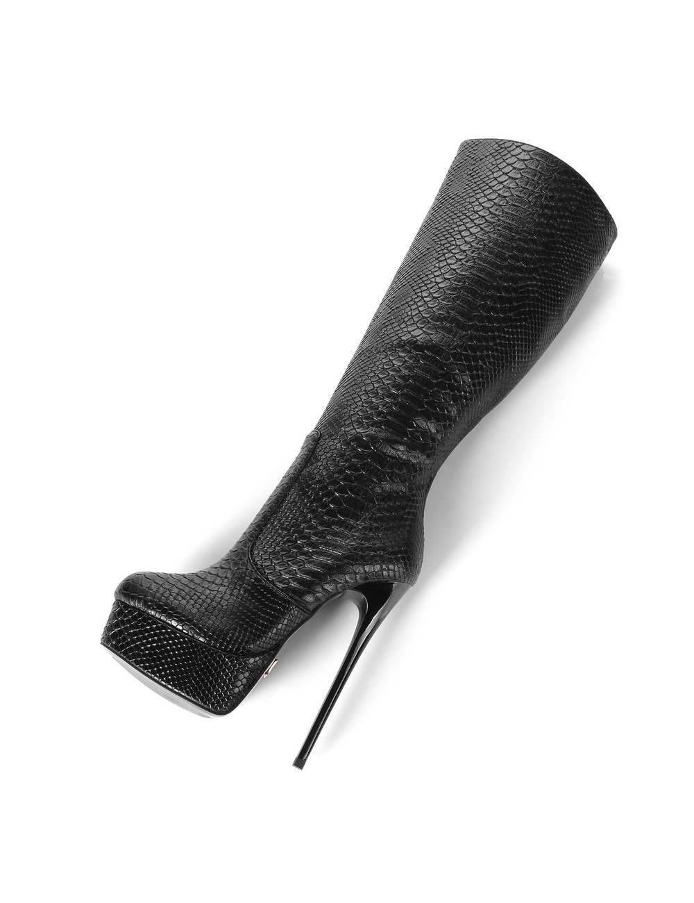 Giaro Black Snake skin Giaro ultra "Galana" knee boots