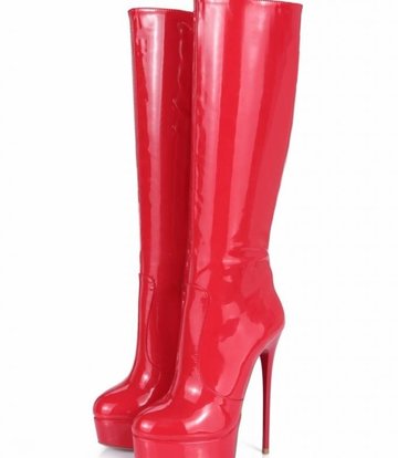Giaro Red shiny Giaro ultra "Galana" knee boots