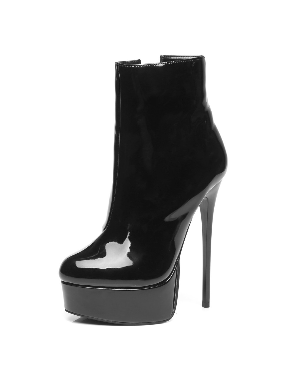 Giaro Black Shiny Giaro "Galana" ankle boots