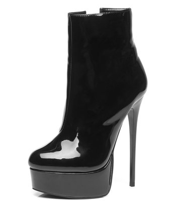 Black Giaro Shiny high 16cm heel ankle boots - Giaro High Heels ...