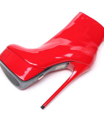 Giaro Red Shiny Giaro "Galana" ankle boots