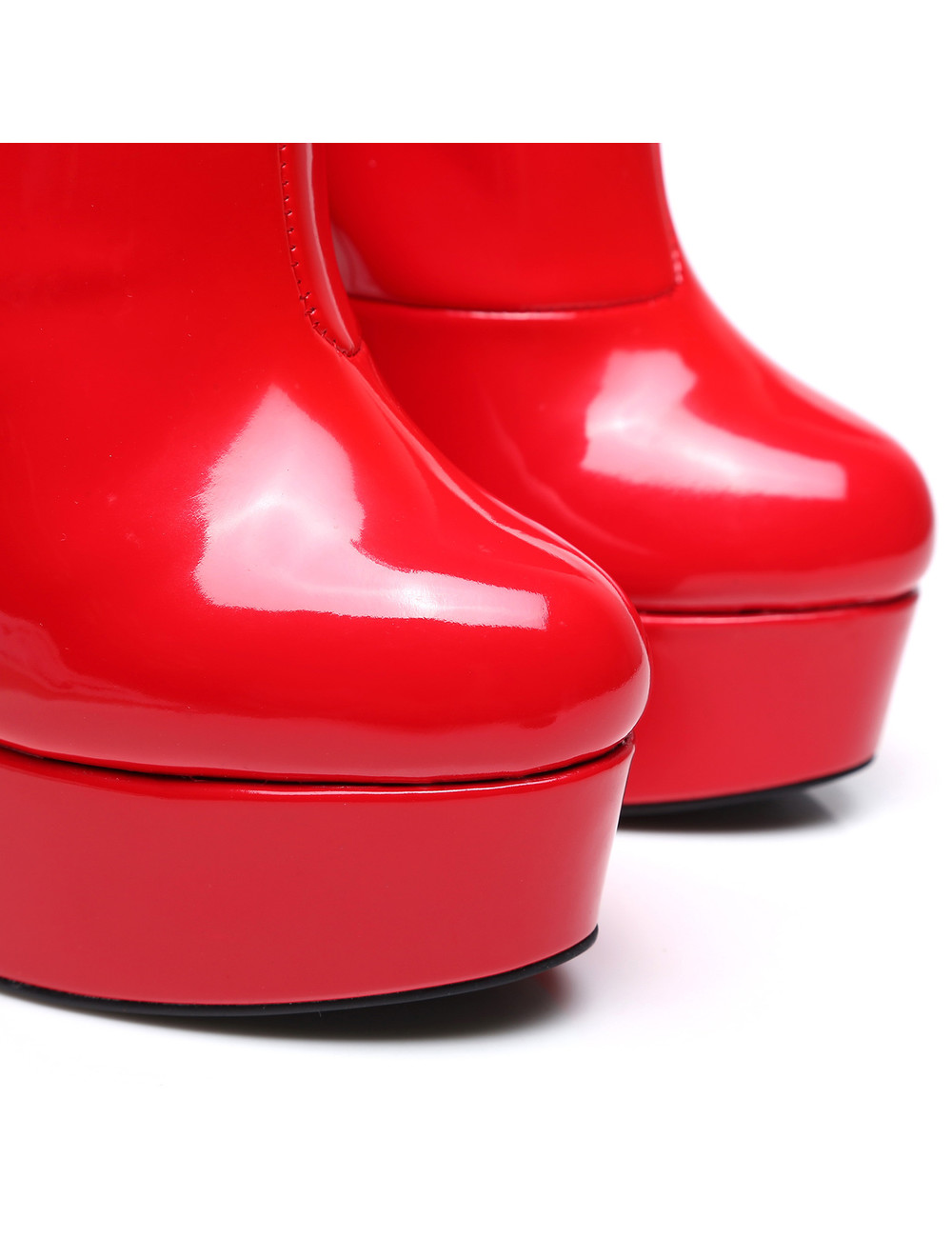 Giaro Red Shiny Giaro "Galana" ankle boots