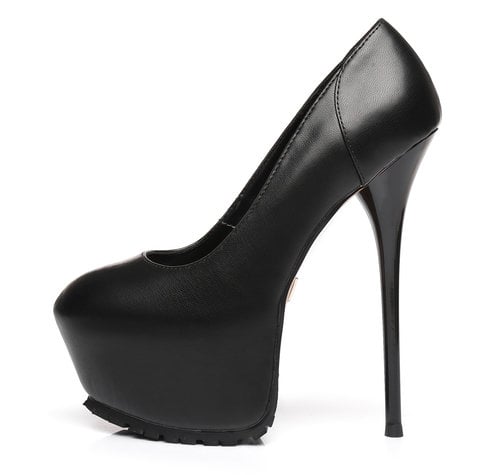 Black High Heel Isolated On White With Clipping Path Stock Photo - Download  Image Now - iStock