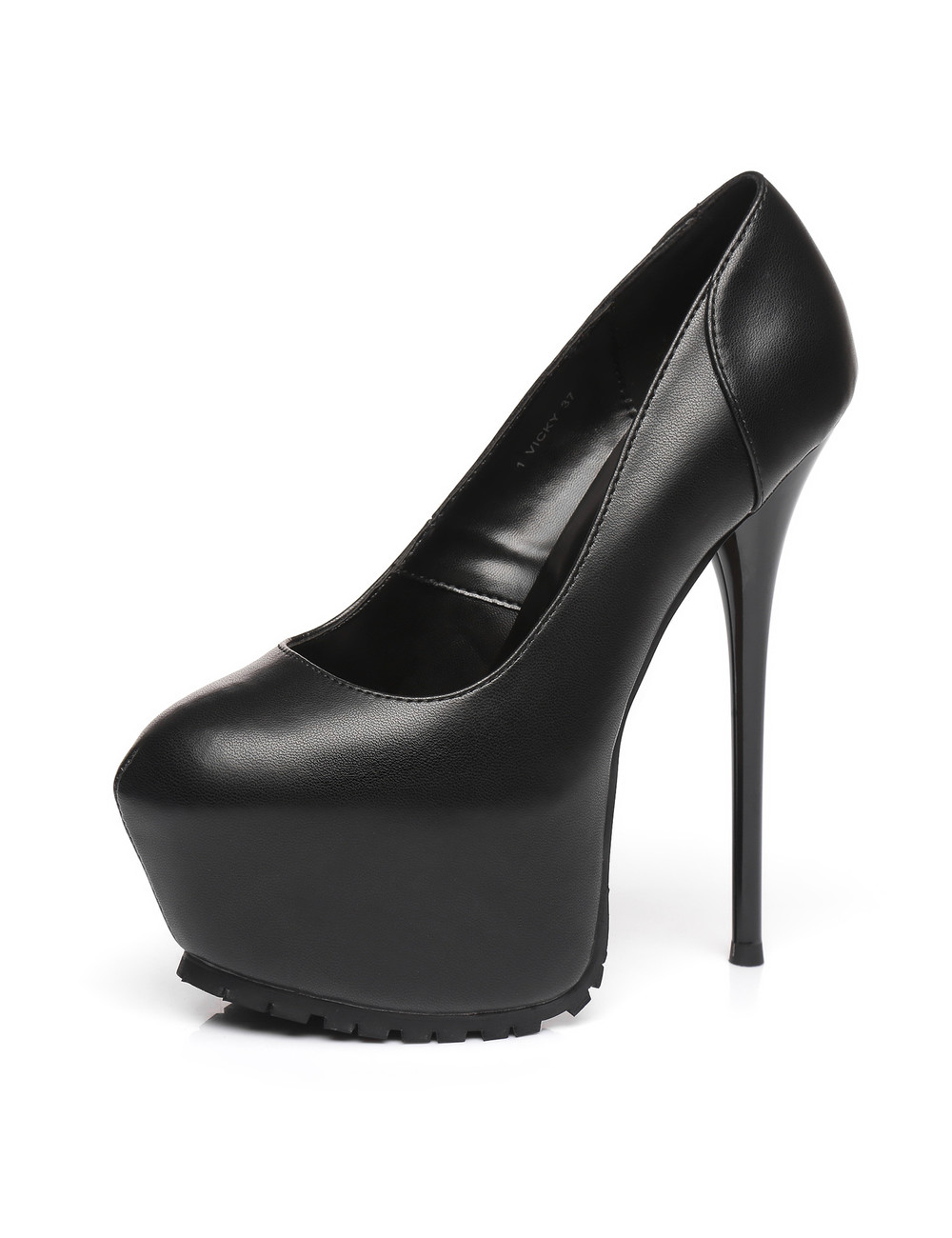 Giaro Black  Giaro "Profile" platform pumps