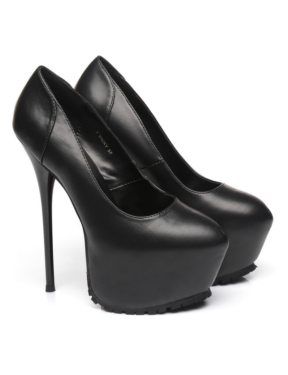 Giaro Black  Giaro "Profile" platform pumps