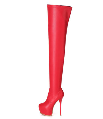 Giaro Giaro VIDA  red thigh boots profile soles