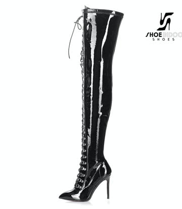 Giaro VERUSKA long lace-up thigh high boots with high heels