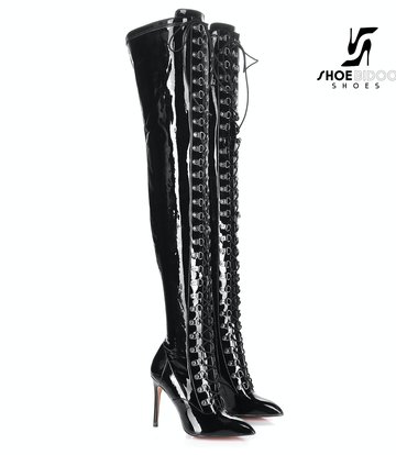 Giaro VERUSKA long lace-up thigh high boots with high heels