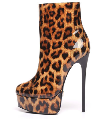 Giaro Shiny Leopard Giaro "Galana" ankle boots