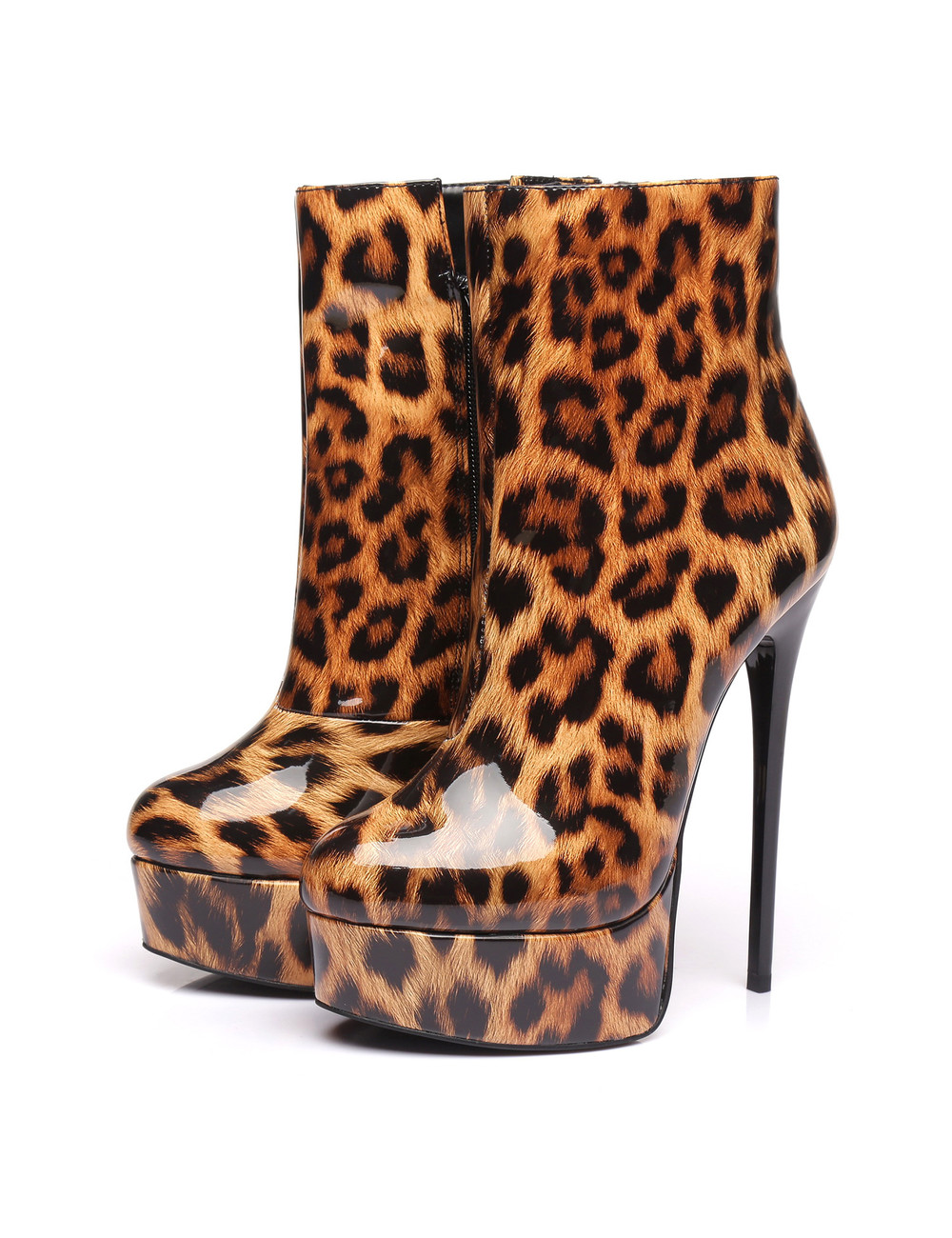 Giaro Shiny Leopard Giaro "Galana" ankle boots