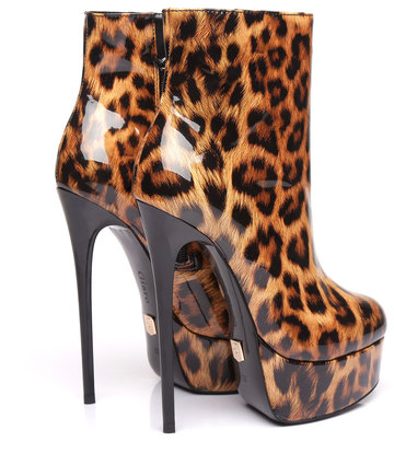 Giaro Shiny Leopard Giaro "Galana" ankle boots