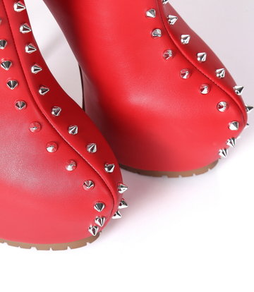 Giaro Giaro SOPHIA red studded thigh boots profile