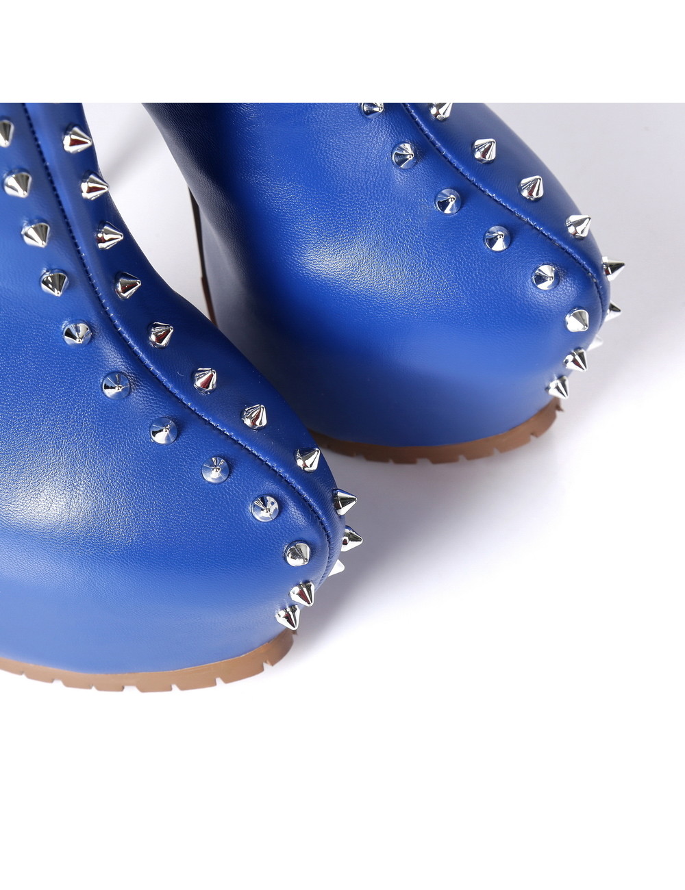 Giaro Giaro SOPHIA blue studded thigh boots profile