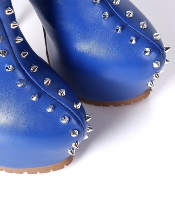 Giaro Giaro SOPHIA blue studded thigh boots profile