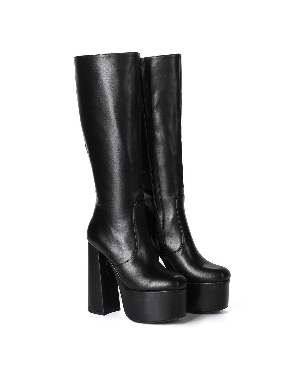 Ellie Tailor by Giaro Black chunky heel "Emmy" knee boots by Ellie