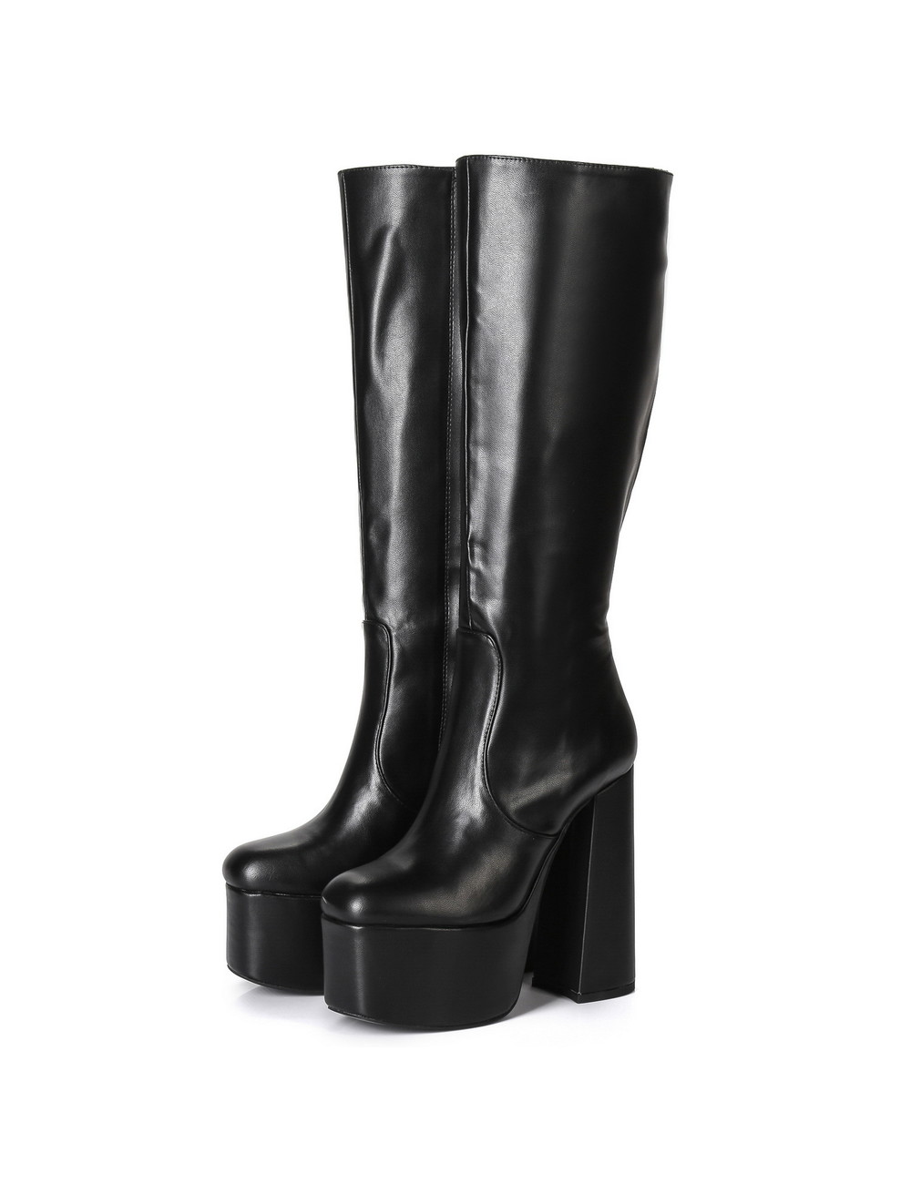 Ellie Tailor by Giaro Black chunky heel "Emmy" knee boots by Ellie