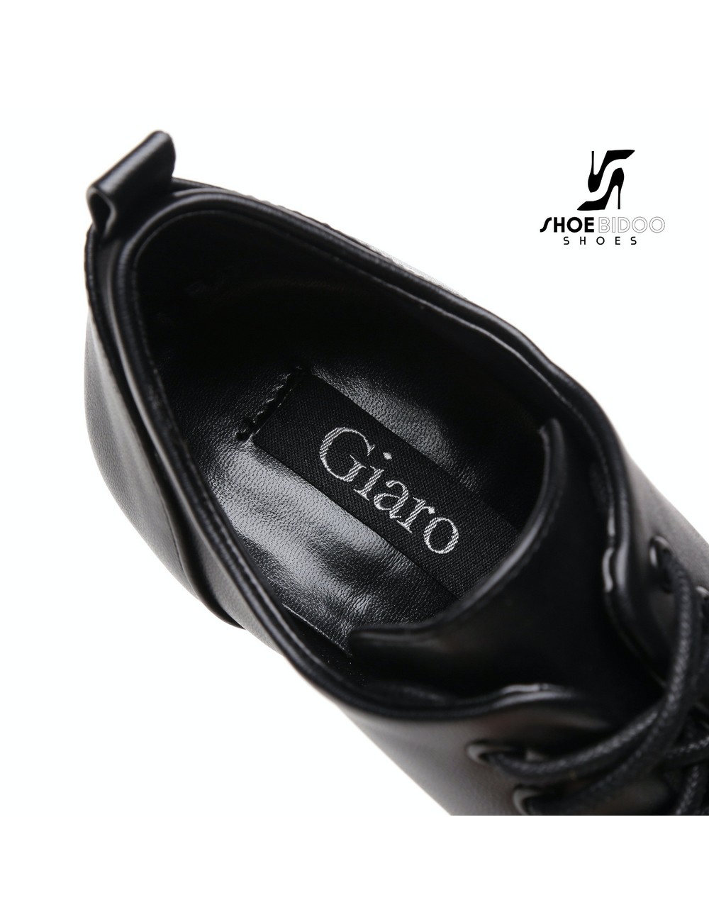 Giaro Black lace-up oxford pumps "Galana" style